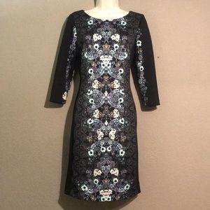 Antonio Melani Floral Print Scuba Dress